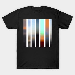 Artistic Vertical Strips in Beautiful Shades of Colors T-Shirt